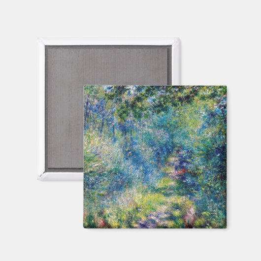 Pierre-Auguste Renoir - Pad in het bos Magneet (Voorkant / Achterkant)