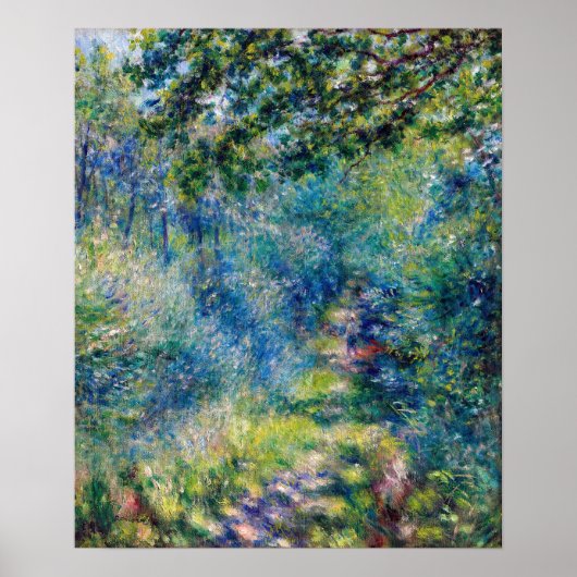 Pierre-Auguste Renoir - Pad in het bos Poster (Voorkant)