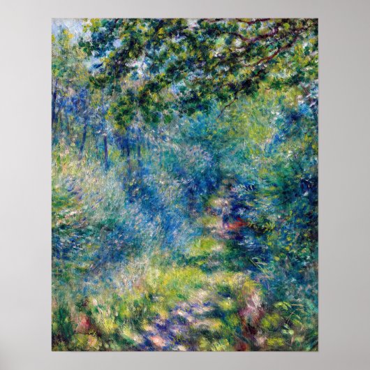 Pierre-Auguste Renoir - Pad in het Bos Poster (Voorkant)