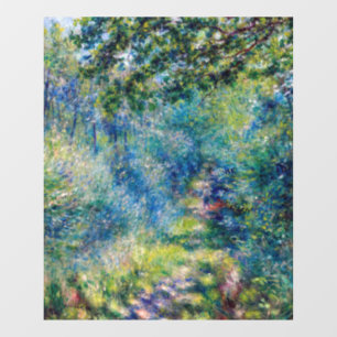 Pierre-Auguste Renoir - Pad in het bos Raamsticker