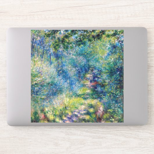 Pierre-Auguste Renoir - Pad in het bos Sticker (Computer)