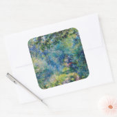 Pierre-Auguste Renoir - Pad in het bos Vierkante Sticker (Envelop)