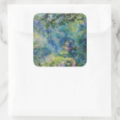 Pierre-Auguste Renoir - Pad in het bos Vierkante Sticker (Tas)