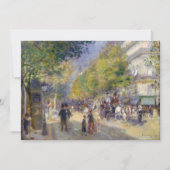 Pierre-Auguste Renoir - Parijs, Grands Boulevards Bedankkaart (Voorkant)