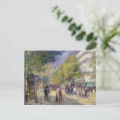 Pierre-Auguste Renoir - Parijs, Grands Boulevards Briefkaart (Staand voorkant)