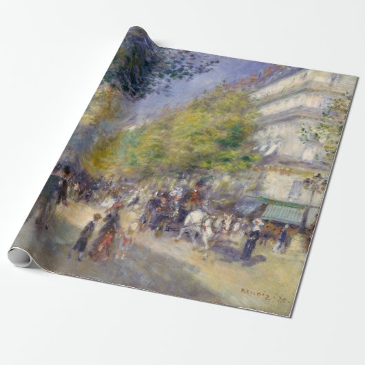 Pierre-Auguste Renoir - Parijs, Grands Boulevards Cadeaupapier (Uitgerold)
