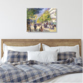 Pierre-Auguste Renoir - Parijs, Grands Boulevards Canvas Afdruk (Insitu (Slaapkamer))