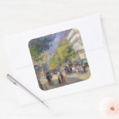 Pierre-Auguste Renoir - Parijs, Grands Boulevards Vierkante Sticker (Envelop)