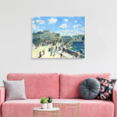 Pierre-Auguste Renoir - Parijs, Pont-Neuf Canvas Afdruk (Insitu (Woonkamer))