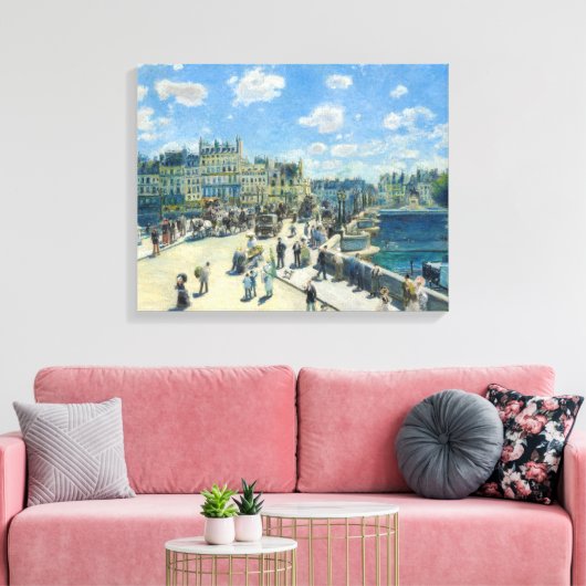 Pierre-Auguste Renoir - Parijs, Pont-Neuf Canvas Afdruk (Insitu (Woonkamer))