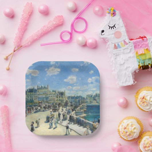 Pierre-Auguste Renoir - Parijs, Pont-Neuf Papieren Bordje (Feest)