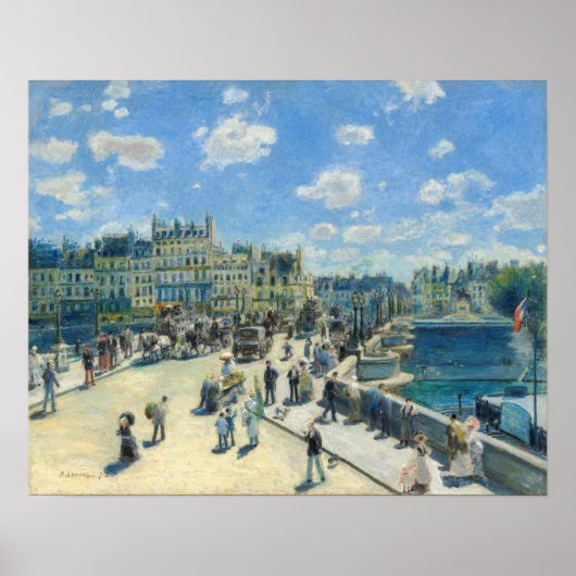 Pierre-Auguste Renoir - Parijs, Pont-Neuf Poster (Voorkant)