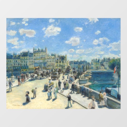 Pierre-Auguste Renoir - Parijs, Pont-Neuf Raamsticker (Vel)