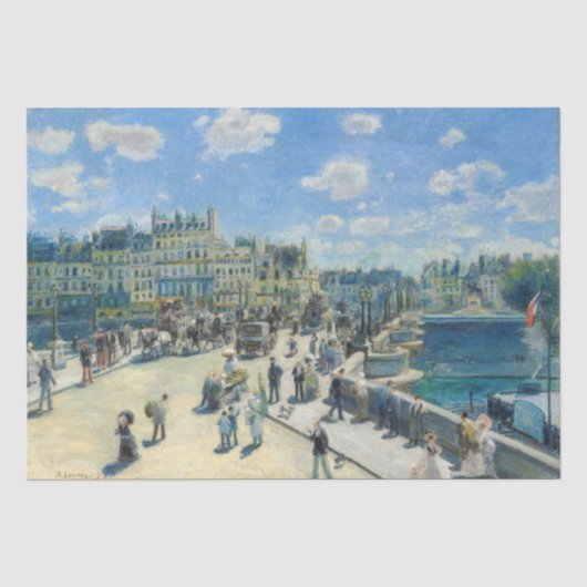 Pierre-Auguste Renoir - Parijs, Pont-Neuf Tissuepapier (Voorkant)