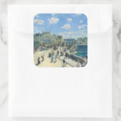 Pierre-Auguste Renoir - Parijs, Pont-Neuf Vierkante Sticker (Tas)