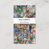 Pierre-Auguste Renoir - Patchwork - QR-code Visitekaartje (Voorkant)