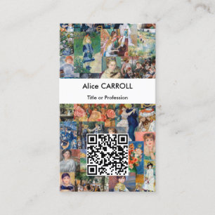 Pierre-Auguste Renoir - Patchwork - QR-code Visitekaartje
