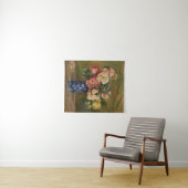 Pierre Auguste Renoir Pink Blue Bouquet van Rozen Wandkleed (In Situ (horizontaal))