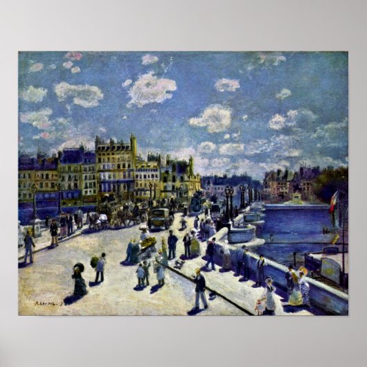 Pierre-Auguste Renoir - Pont-Neuf Poster (Voorkant)