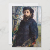 Pierre Auguste Renoir - Portret van Claude Monet Bedankkaart (Voorkant)
