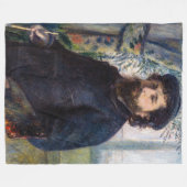 Pierre Auguste Renoir - Portret van Claude Monet Fleece Deken (Voorkant (Horizontaal))