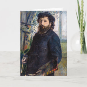 Pierre Auguste Renoir - Portret van Claude Monet Kaart