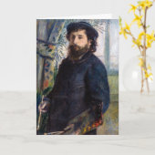 Pierre Auguste Renoir - Portret van Claude Monet Kaart (Gele Bloem)