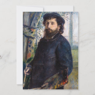 Pierre Auguste Renoir - Portret van Claude Monet Kaart