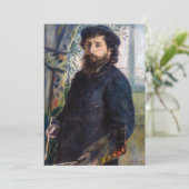 Pierre Auguste Renoir - Portret van Claude Monet Kaart (Staand voorkant)