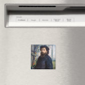 Pierre Auguste Renoir - Portret van Claude Monet Magneet (Insitu (Vaatwasser))