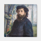 Pierre Auguste Renoir - Portret van Claude Monet Magneet (Voorkant)