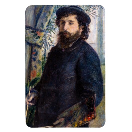 Pierre Auguste Renoir - Portret van Claude Monet Magneet (Verticaal)