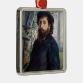 Pierre Auguste Renoir - Portret van Claude Monet Metalen Ornament (Rechts)