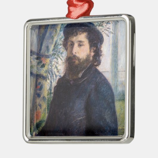 Pierre Auguste Renoir - Portret van Claude Monet Metalen Ornament (Links)