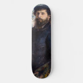 Pierre Auguste Renoir - Portret van Claude Monet Persoonlijk Skateboard (Voorkant)