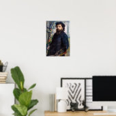 Pierre Auguste Renoir - Portret van Claude Monet Poster (Thuiskantoor)