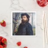 Pierre Auguste Renoir - Portret van Claude Monet Servet (Insitu)