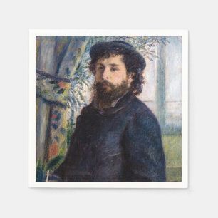 Pierre Auguste Renoir - Portret van Claude Monet Servet