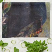 Pierre Auguste Renoir - Portret van Claude Monet Theedoek (Gevouwen)