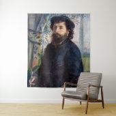 Pierre Auguste Renoir - Portret van Claude Monet Wandkleed (In situ)