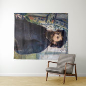Pierre Auguste Renoir - Portret van Claude Monet Wandkleed (In Situ (horizontaal))