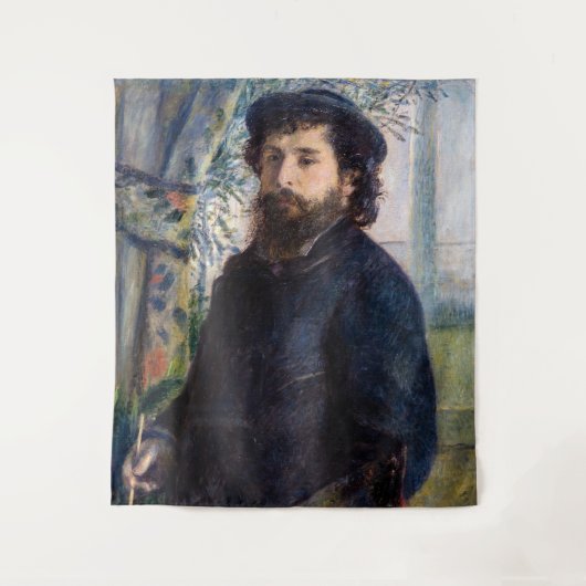Pierre Auguste Renoir - Portret van Claude Monet Wandkleed (Voorkant)
