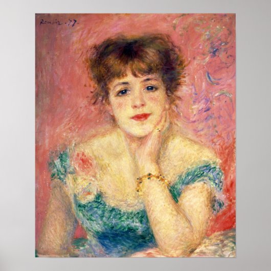 Pierre-Auguste Renoir Portret van Jeanne Samary Poster (Voorkant)