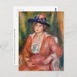 Pierre-Auguste Renoir - Portret van Seated Woman Briefkaart