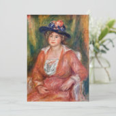 Pierre-Auguste Renoir - Portret van Seated Woman Kaart (Staand voorkant)