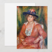 Pierre-Auguste Renoir - Portret van Seated Woman Kaart (Voorkant / Achterkant)