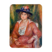 Pierre-Auguste Renoir - Portret van Seated Woman Magneet (Verticaal)