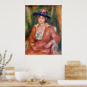 Pierre-Auguste Renoir - Portret van Seated Woman Poster (Keuken)