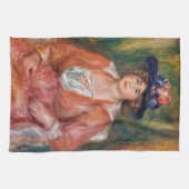 Pierre-Auguste Renoir - Portret van Seated Woman Theedoek (Horizontaal)