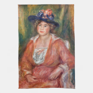 Pierre-Auguste Renoir - Portret van Seated Woman Theedoek